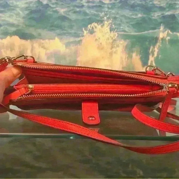 Kate Spade Leather Jackson in Stoplight Small Tab Crossbody Purse - Picture 11 of 17